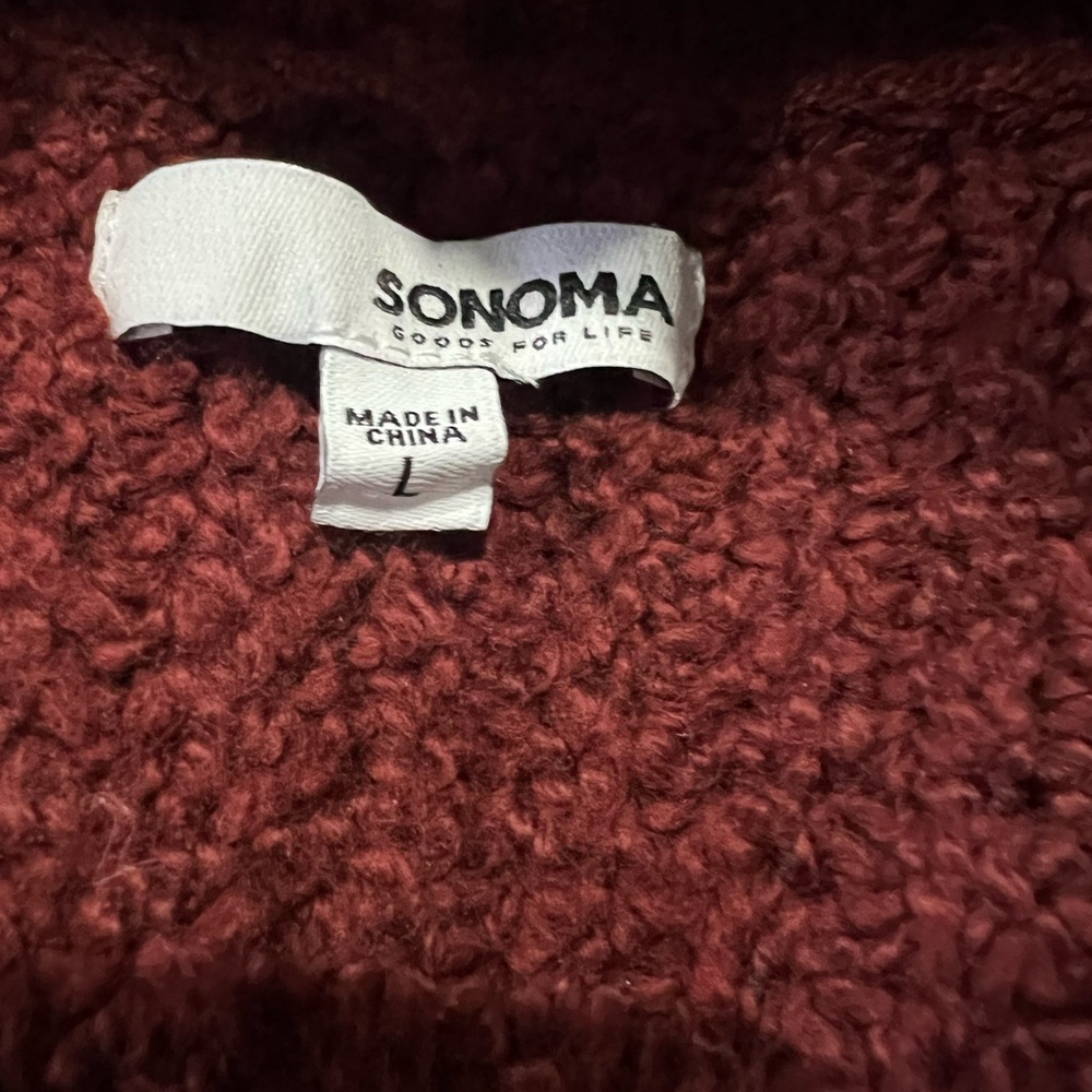 Women’s wine color Sonoma size large cardigan.